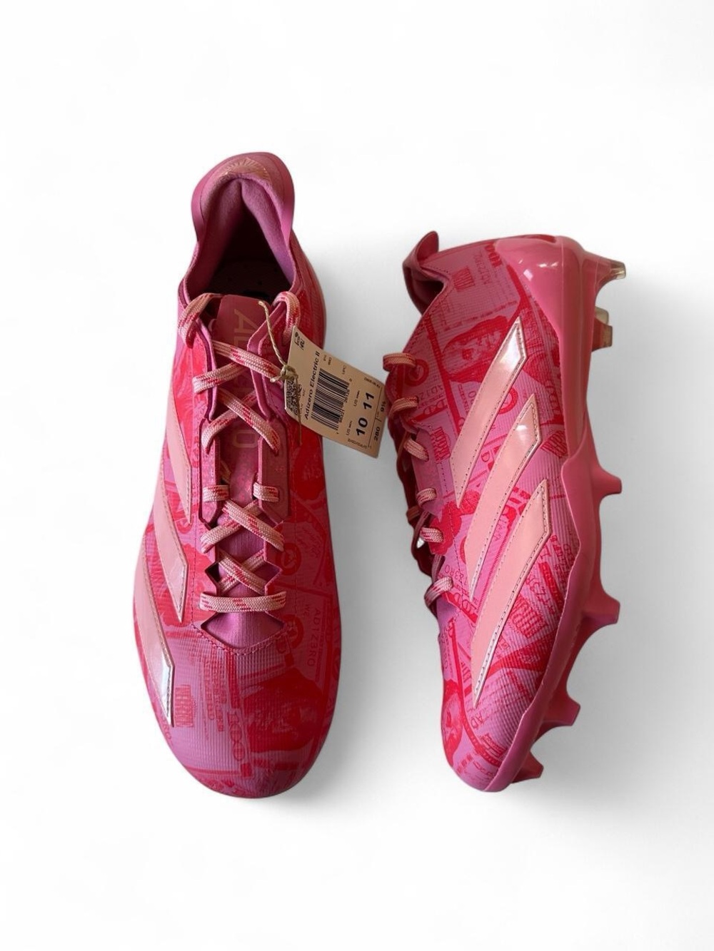 Adidas Adizero Electric II Currency Pink Football Cleats Men’s 10